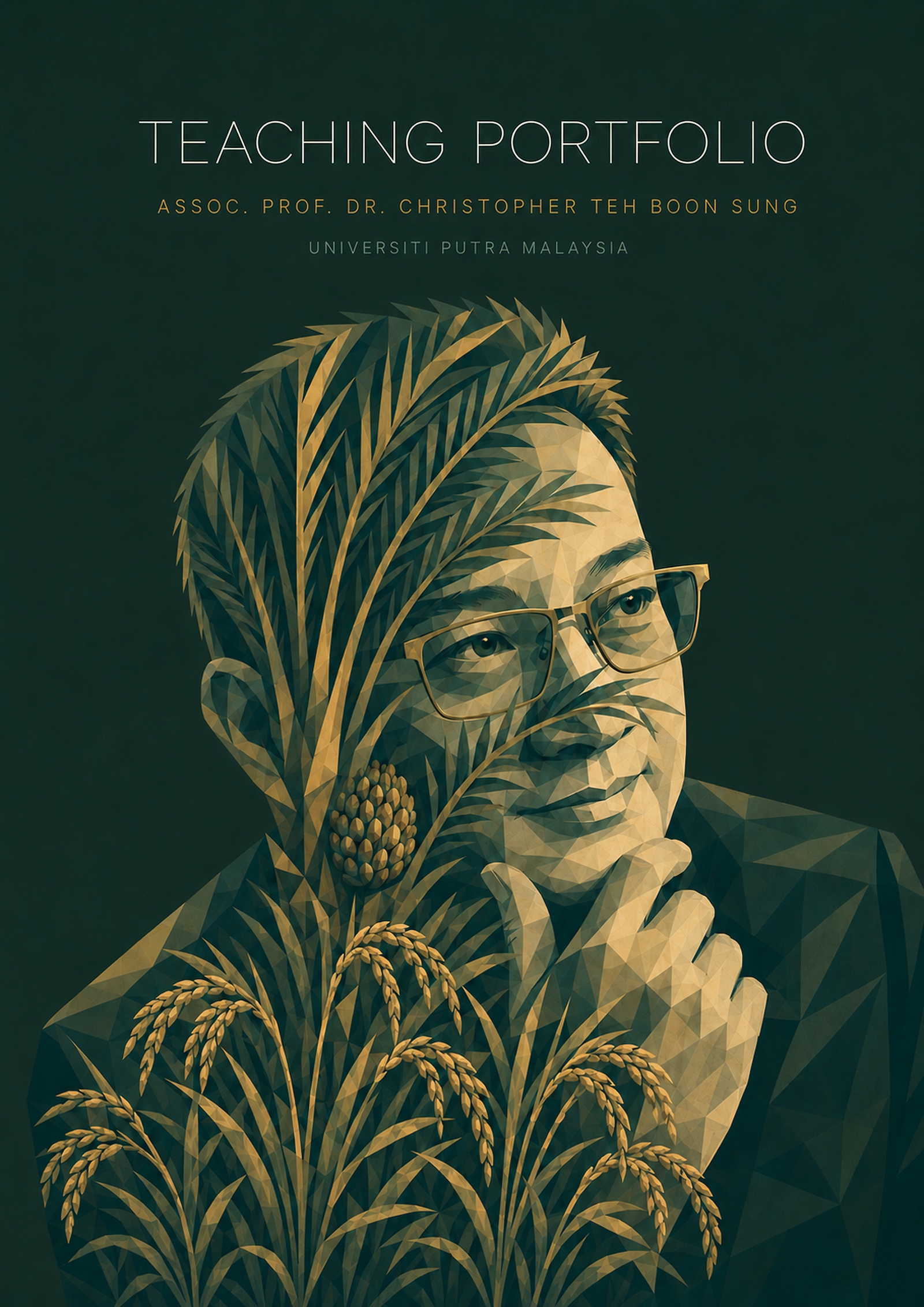 Front cover — Teaching Portfolio, Assoc. Prof. Dr. Christopher Teh Boon Sung